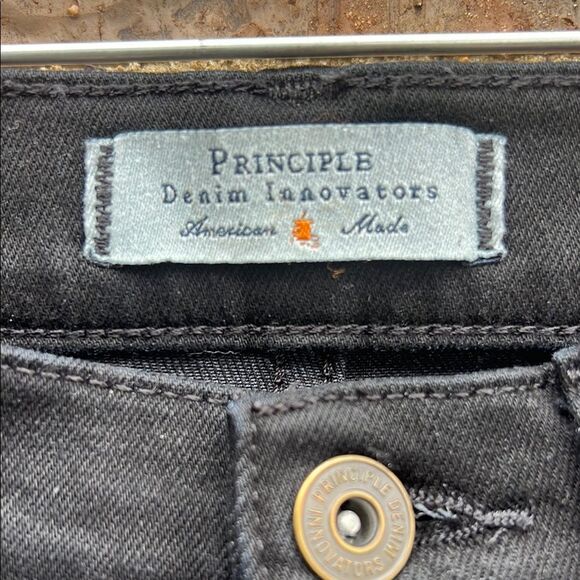 Principle Denim Innovators American Made Black Skinny Jeans Full-Length 24 - Picture 3 of 14